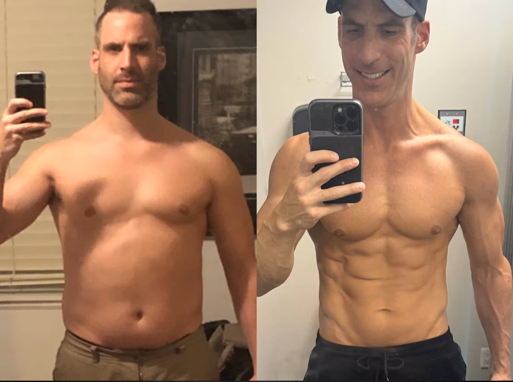 Before and after photo